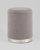 Пуф Эмили с ящиком, серебро, вельвет серый УТ000040196 Stool Group Пуф Эмили с ящиком, серебро, вельвет серый УТ000040196 Stool Group